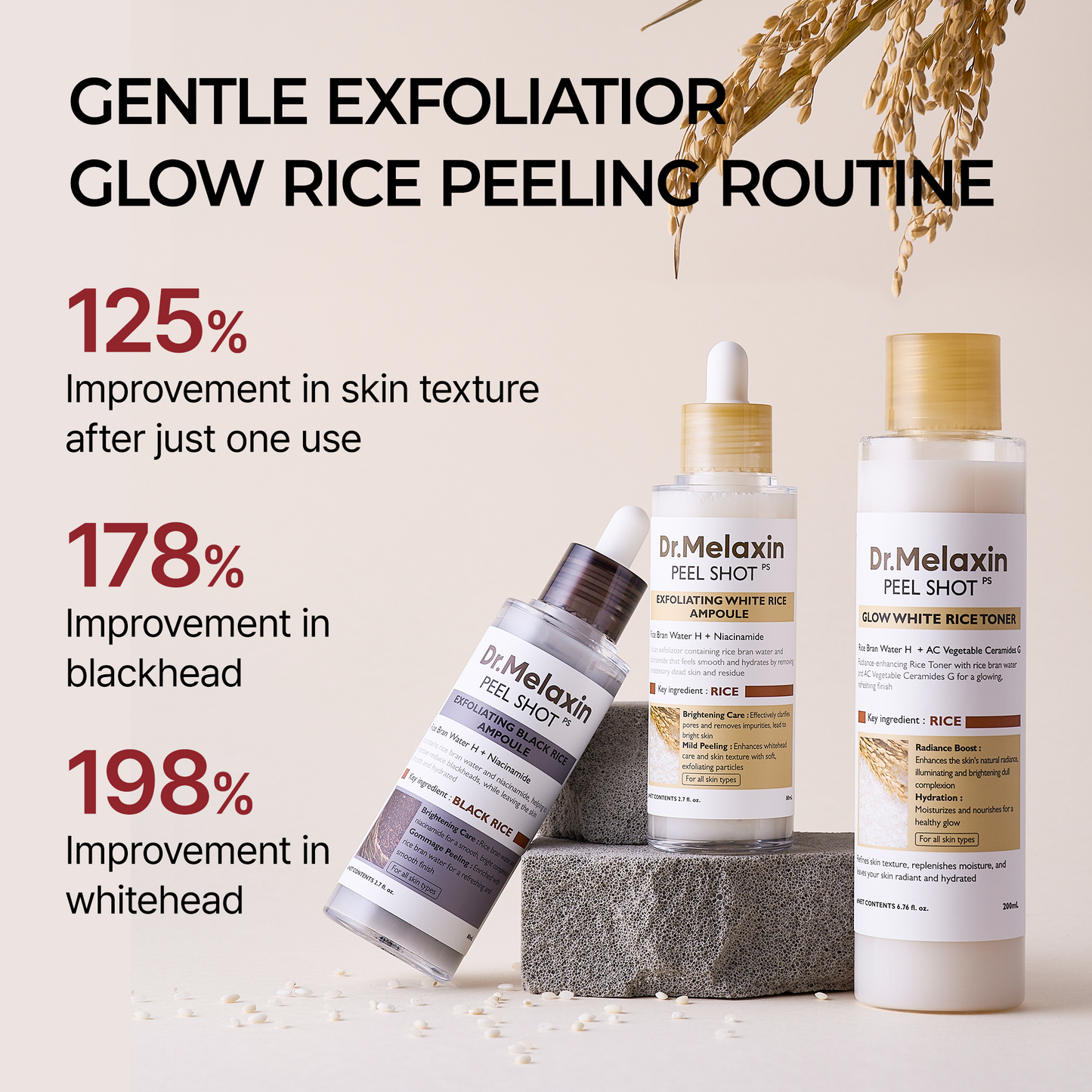 Peel Shot Glow Rice Line dead skin and pigmentation remover
