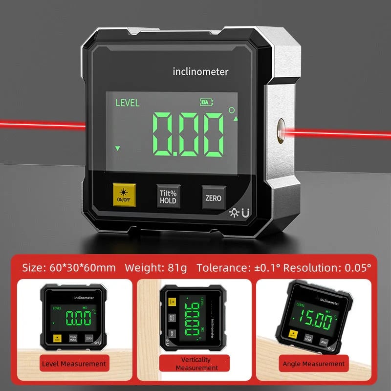Mini LCD Digital Inclinometer Angle Gauge