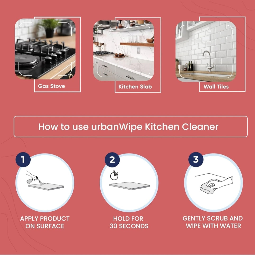 Urban wipe Kitchen Cleaner Spray (Buy 1 Get 1 Free)
