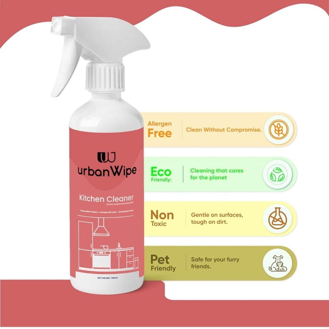 Urban wipe Kitchen Cleaner Spray (Buy 1 Get 1 Free)