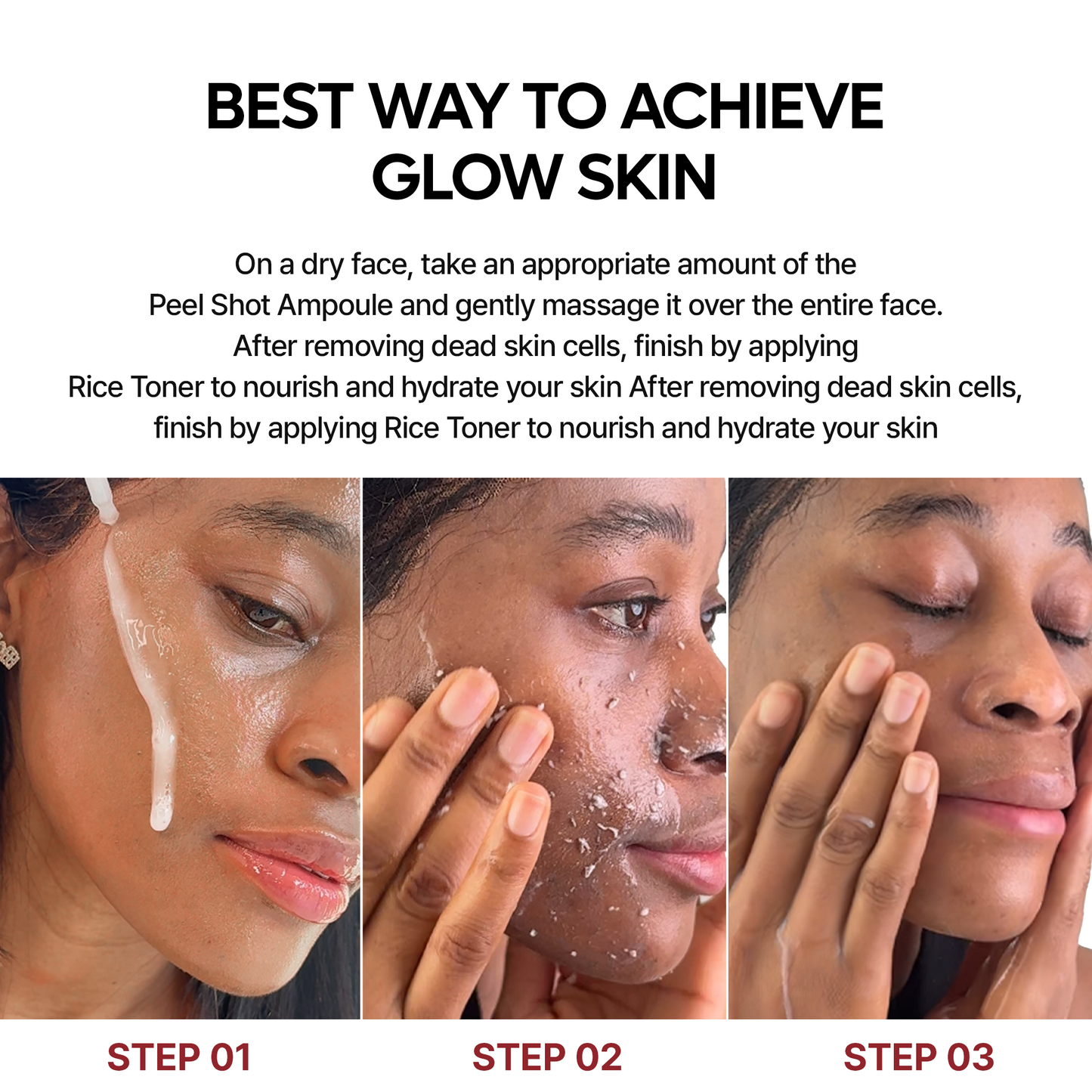 Peel Shot Glow Rice Line dead skin and pigmentation remover