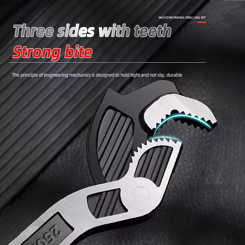 Self-Locking Multi-Function Wrench Set, Chrome-Vanadium Steel, Wear-Resistant, Anti-Slip Handle