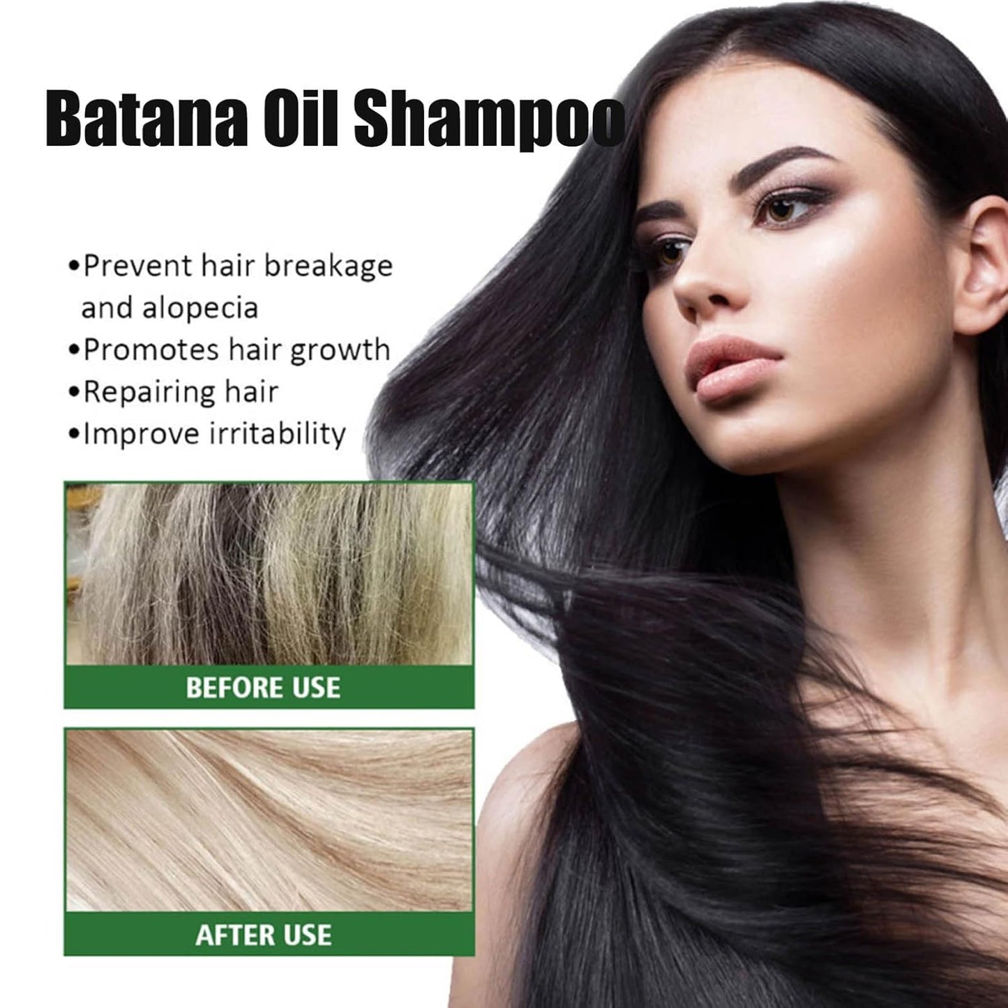 Batana Oil Shampoo for Hair Growth with Rosemary Extract 🌱✨ (100% Pure & Natural) - Buy 1 Get 1 Free