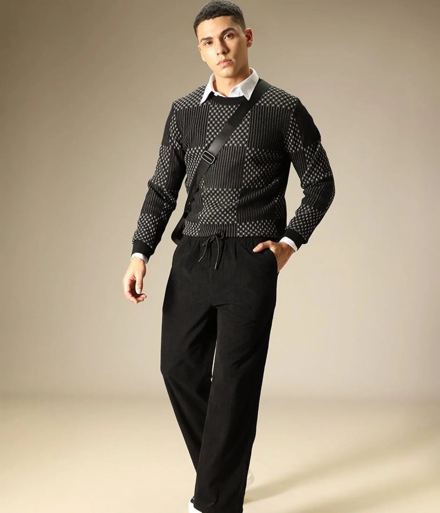 Combo of 2 Cuadray Fabric Stylish Pants | Perfect Blend of Comfort & Style - Black & Grey (Buy 1 Get 1 Free)