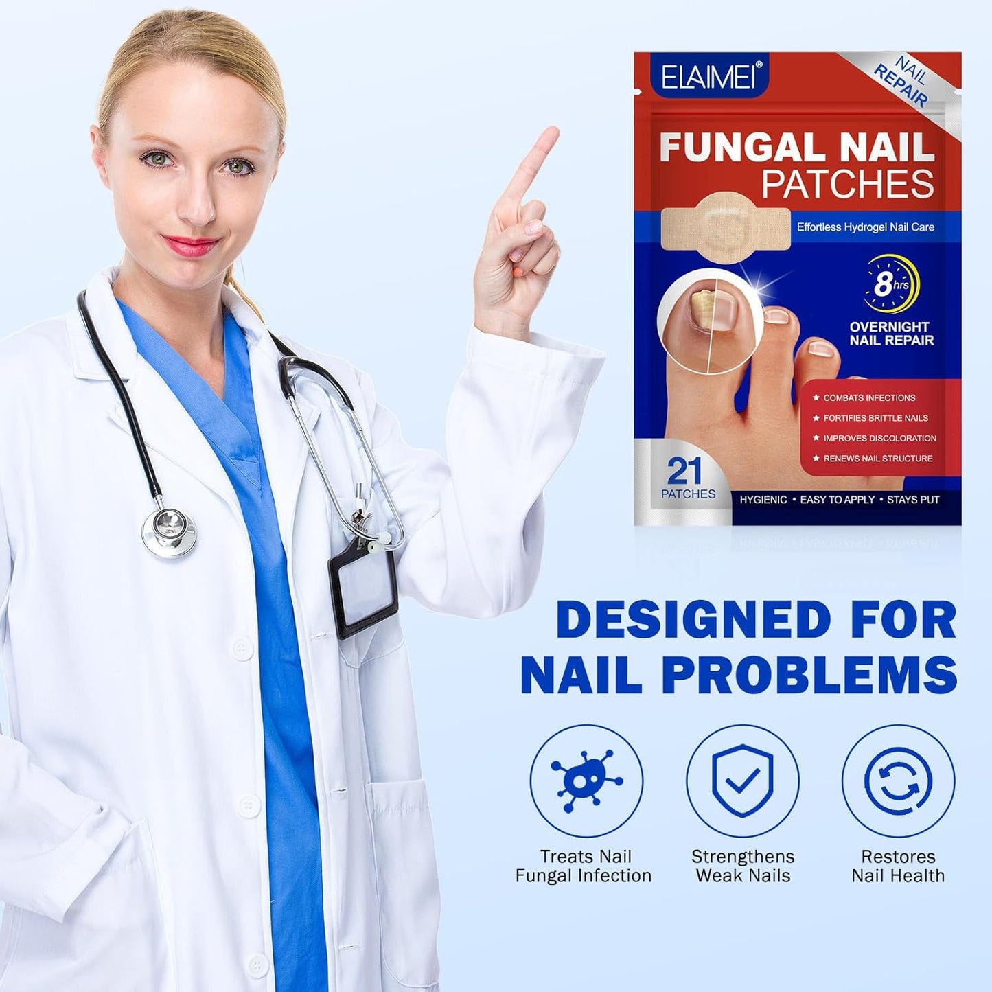 Elaimei™ - Fungal Nail Patches ( Buy 1 Get 1 Free)