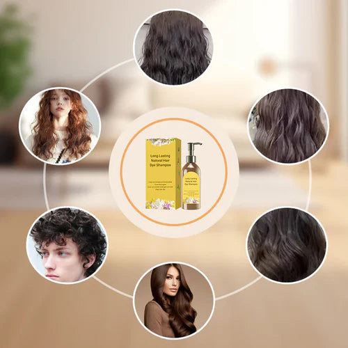 Japanese Long Lasting Natural Hair Dye Shampoo ( Buy 1 Get 1 Free )