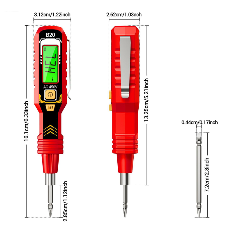 Non-Contact Voltage Tester with LCD Display (Buy 1 get 1 free)