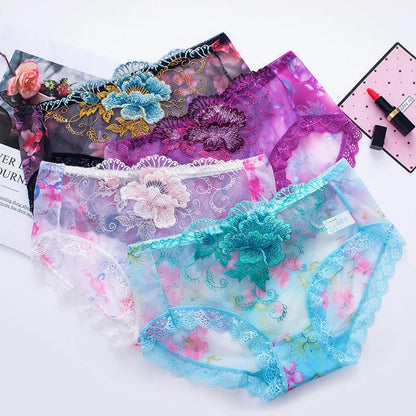 Antibacterial cotton panty with lace embroidery (Pack of 7)