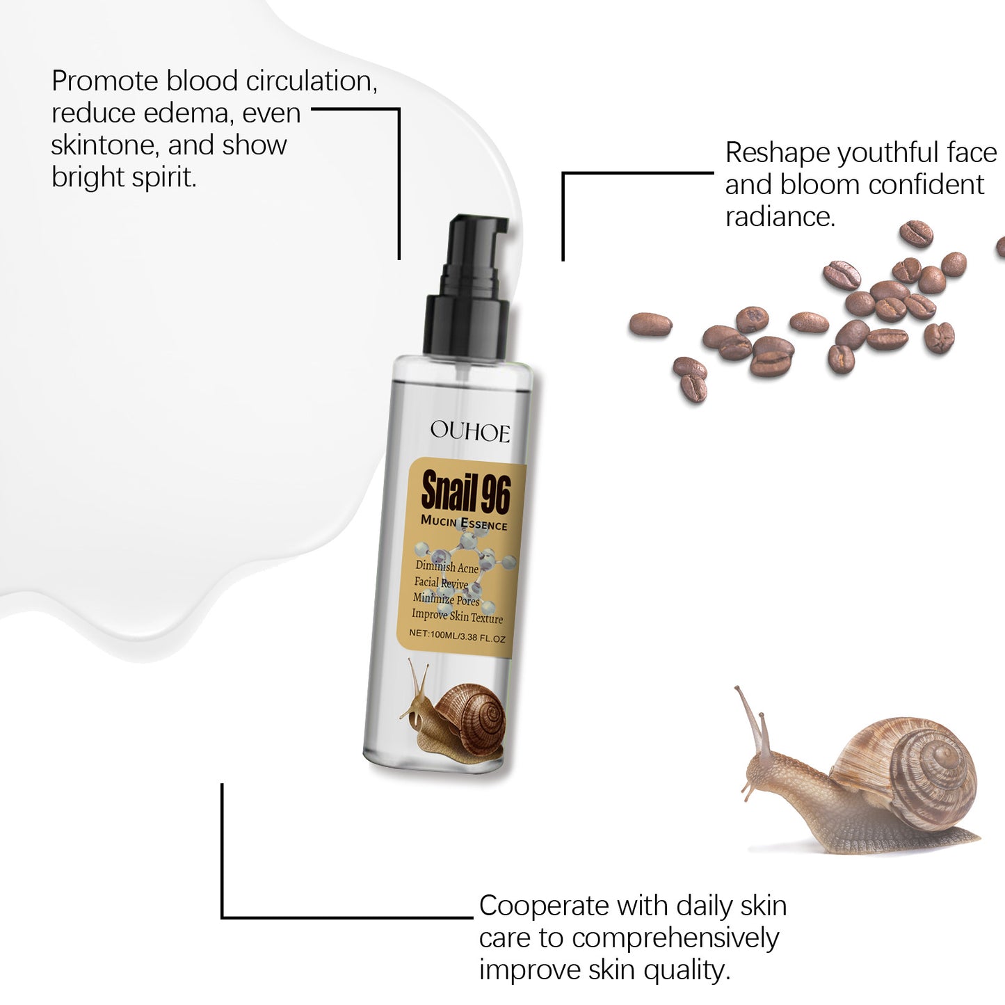 Snail musin anti ageing serum (buy 1 get 1 free)