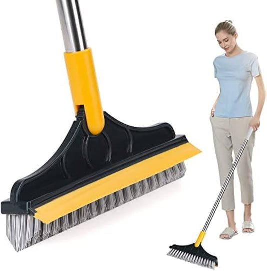 2in1 Floor Scrub Cleaning Brush Wiper