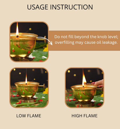 Agar Jyot Bujh Gayi… To Kripa Bhi Tham Jaayegi — Premium Brass Akhand Diya