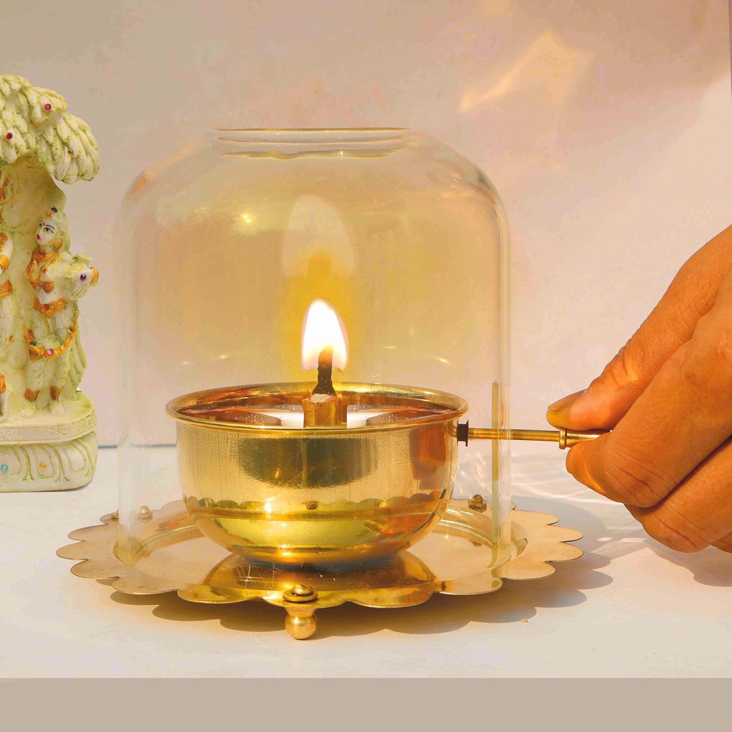 Agar Jyot Bujh Gayi… To Kripa Bhi Tham Jaayegi — Premium Brass Akhand Diya