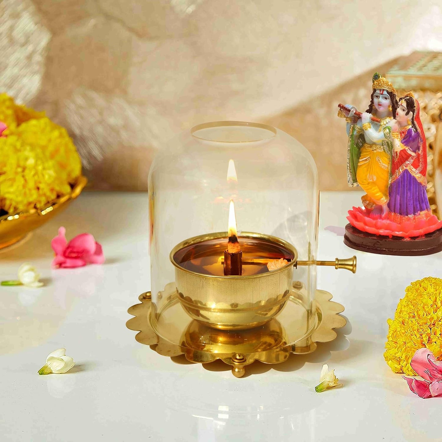 Agar Jyot Bujh Gayi… To Kripa Bhi Tham Jaayegi — Premium Brass Akhand Diya