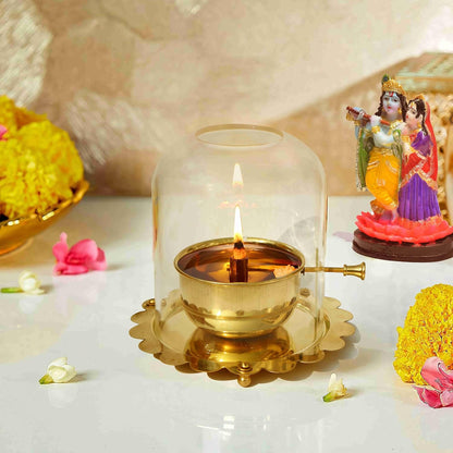 Agar Jyot Bujh Gayi… To Kripa Bhi Tham Jaayegi — Premium Brass Akhand Diya