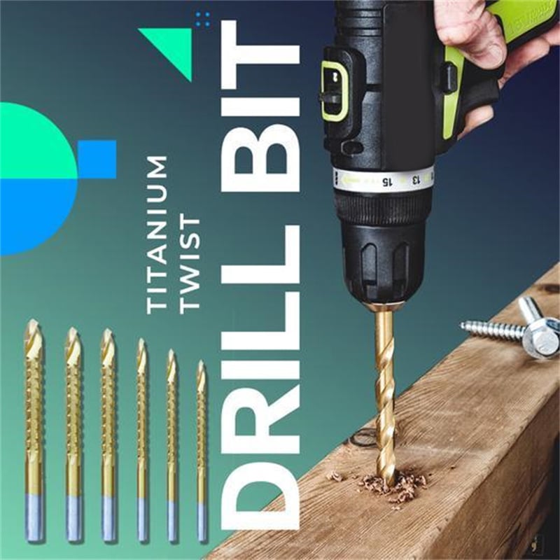 Cutter drill bits set (set of 6)