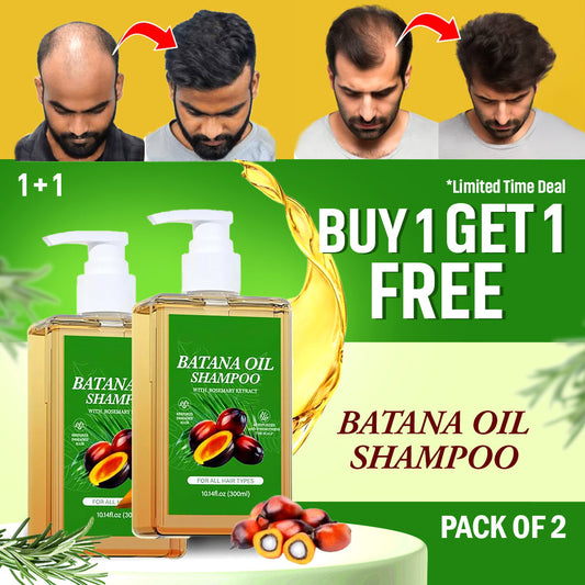 Batana Oil Shampoo for Hair Growth with Rosemary Extract 🌱✨ (100% Pure & Natural) - Buy 1 Get 1 Free