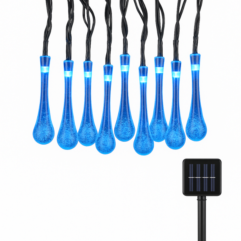 Solar-powered drop lights with 8 modes & color magic (buy 1 get 1 free)