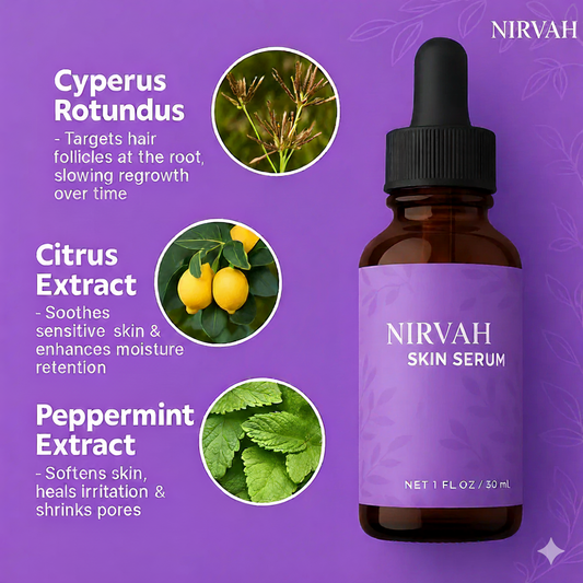 Nirvah™ Cyperus Rotundus Serum for easy hair removal (buy 1 get 1 free)