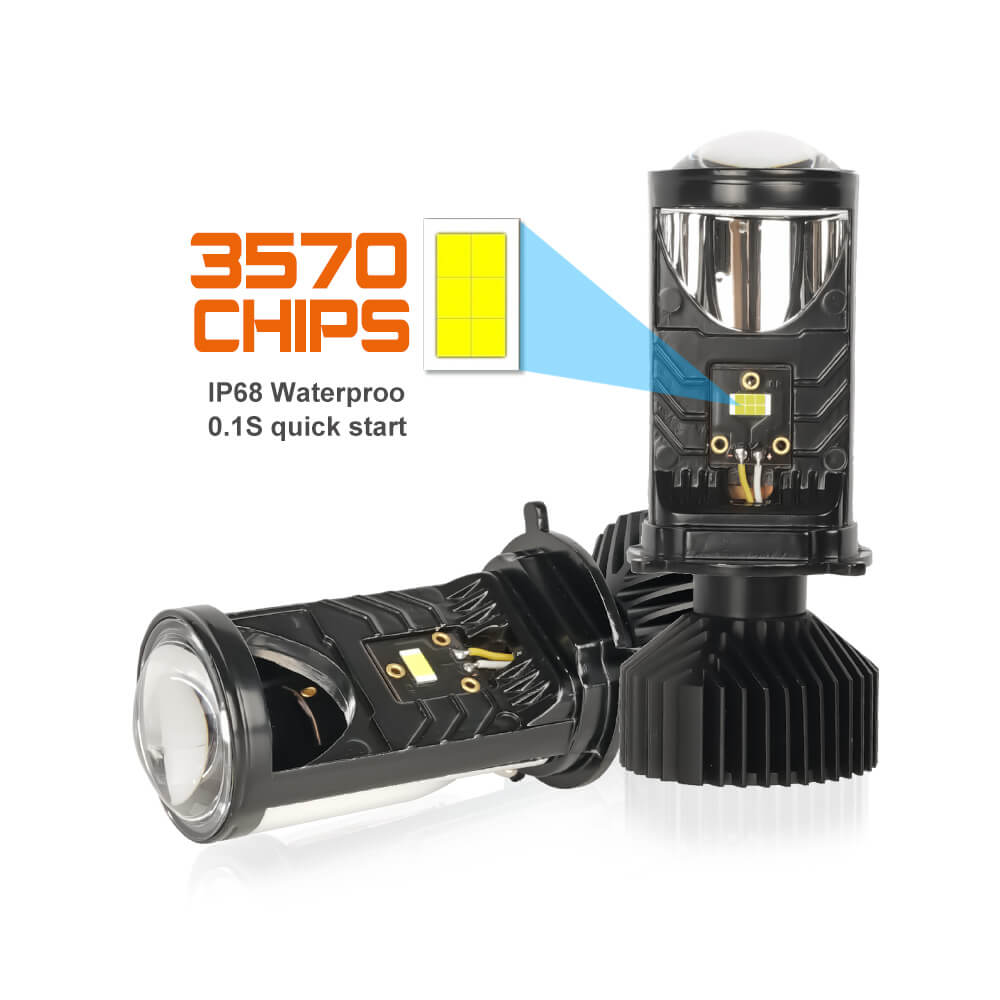 Mini Universal Projector LED Headlight (for all bikes and all cars)