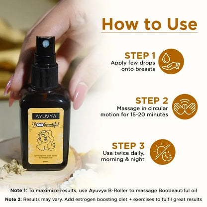 Ayuvya boobeautiful oil (formulated ghee + madhuparni + 10 other herbs) [Buy 1 Get 2 Free]