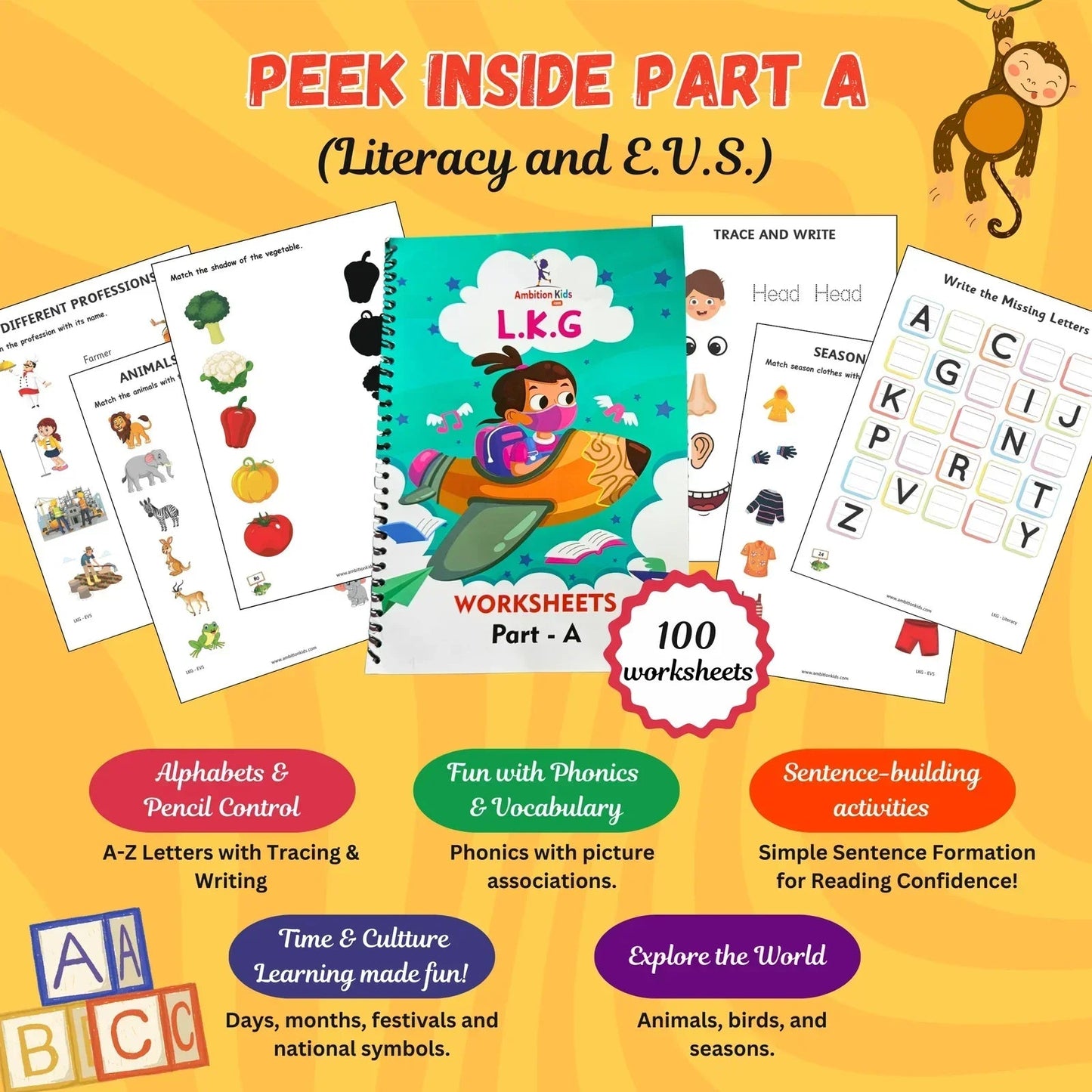 Preschool Kids Worksheets in Hard Copy Format