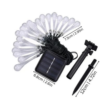 Solar-powered drop lights with 8 modes & color magic (buy 1 get 1 free)