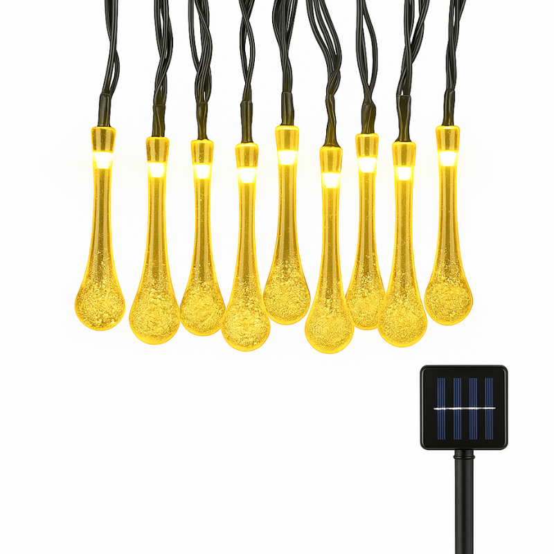 Solar-powered drop lights with 8 modes & color magic (buy 1 get 1 free)