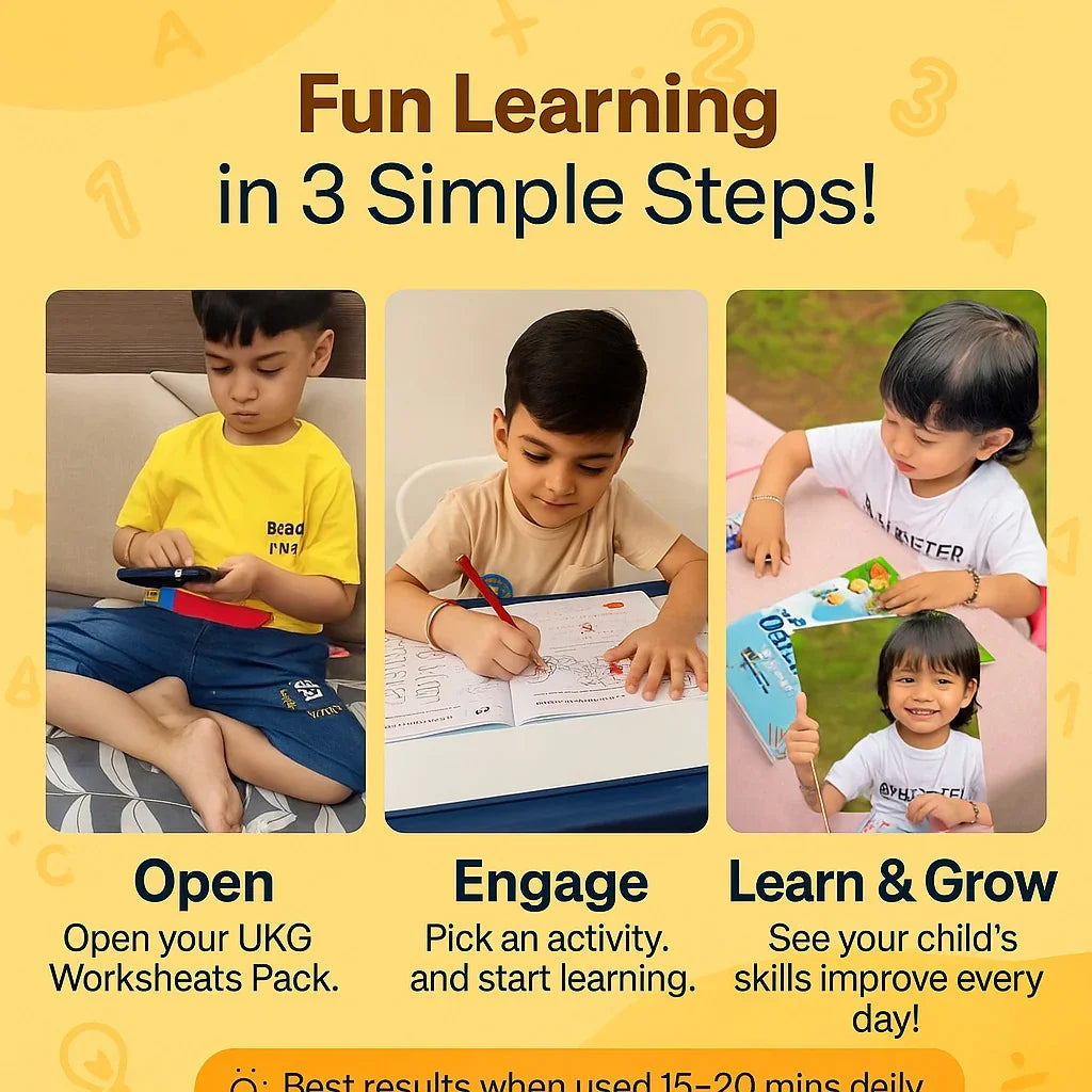Preschool Kids Worksheets in Hard Copy Format