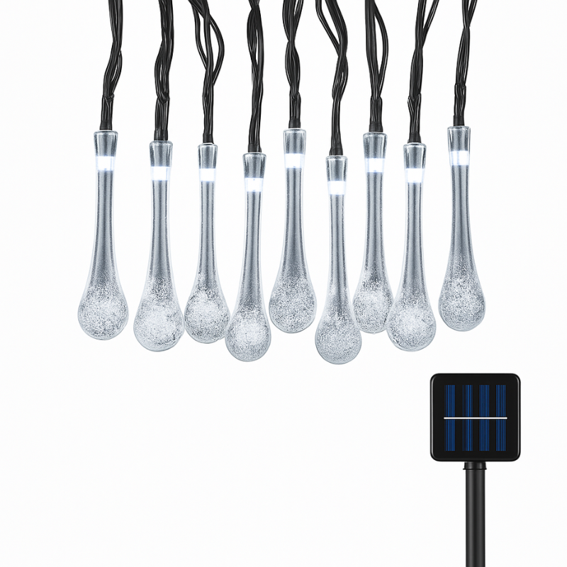 Solar-powered drop lights with 8 modes & color magic (buy 1 get 1 free)