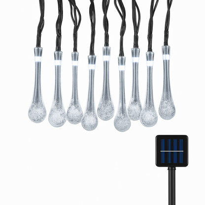 Solar-powered drop lights with 8 modes & color magic (buy 1 get 1 free)