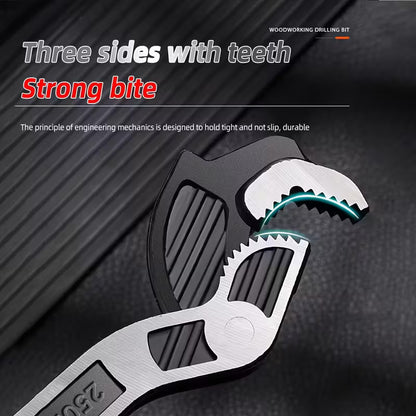 Self-Locking Multi-Function Wrench Set, Chrome-Vanadium Steel, Wear-Resistant, Anti-Slip Handle