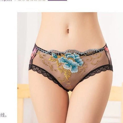 Antibacterial cotton panty with lace embroidery (Pack of 7)