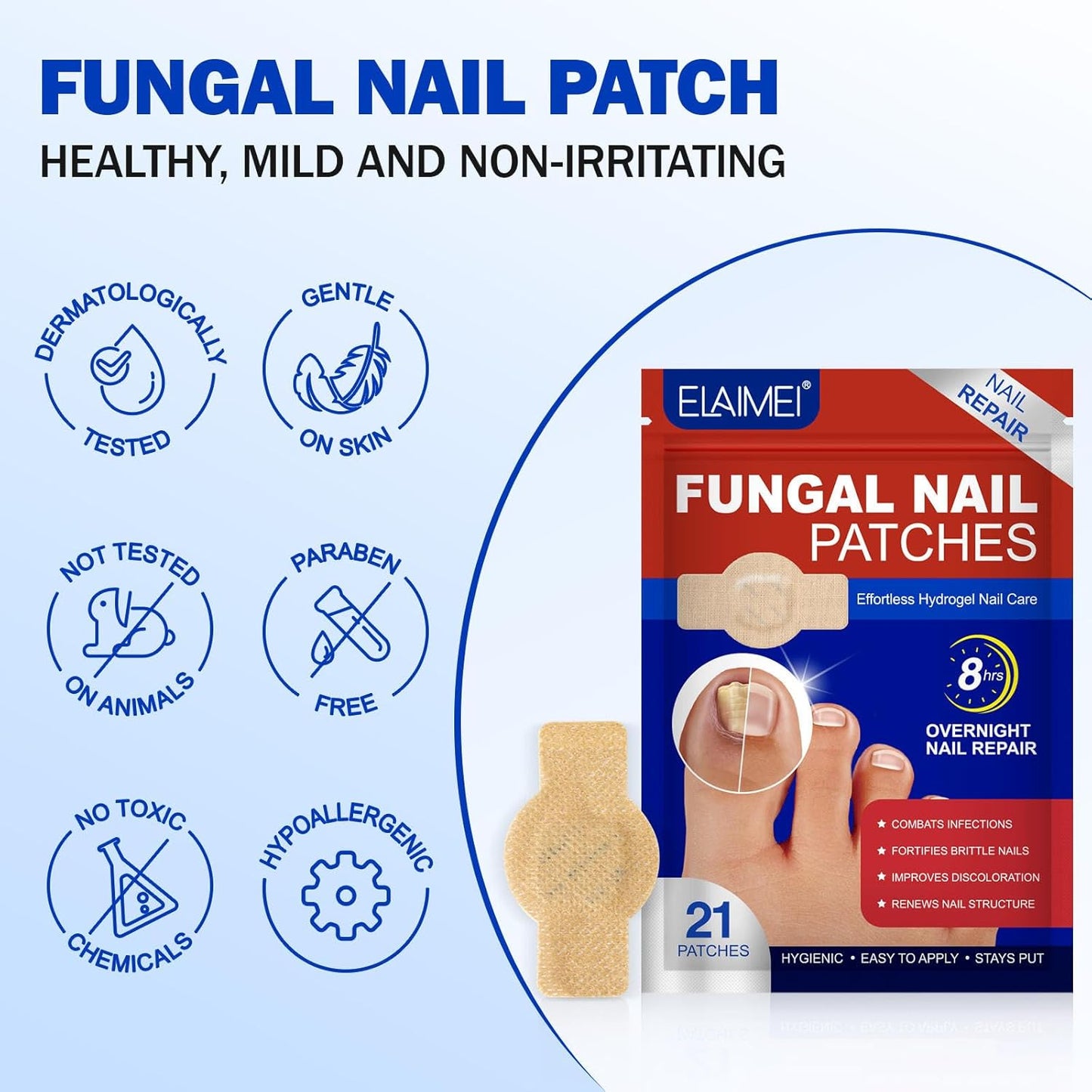 Elaimei™ - Fungal Nail Patches ( Buy 1 Get 1 Free)