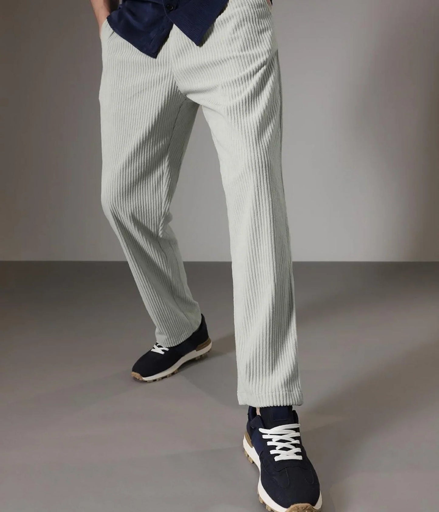 Combo of 2 Cuadray Fabric Stylish Pants | Perfect Blend of Comfort & Style - Black & Grey (Buy 1 Get 1 Free)