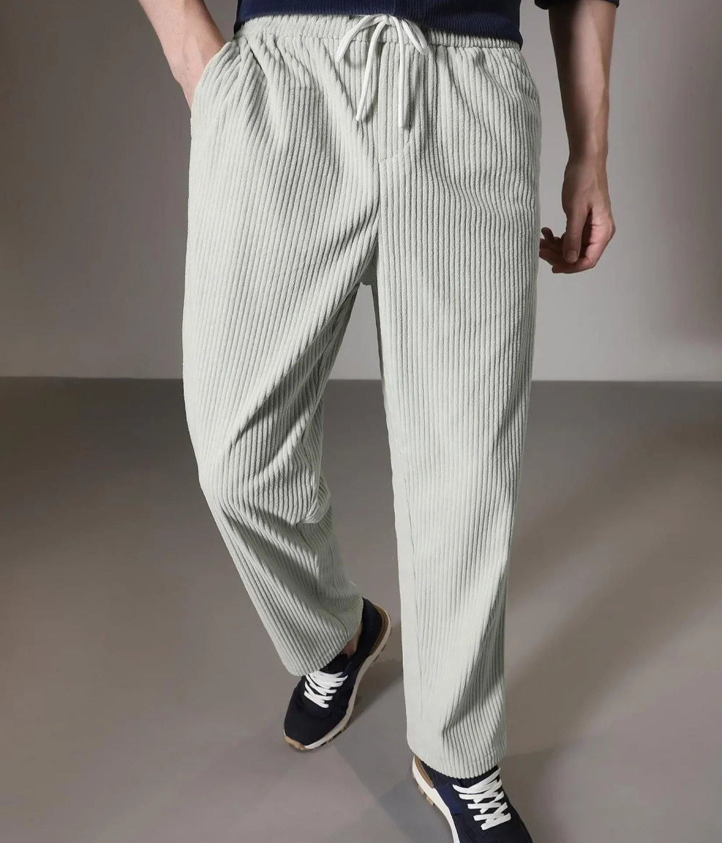 Combo of 2 Cuadray Fabric Stylish Pants | Perfect Blend of Comfort & Style - Black & Grey (Buy 1 Get 1 Free)