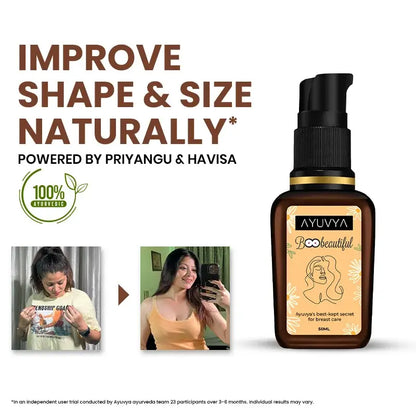 Ayuvya boobeautiful oil (formulated ghee + madhuparni + 10 other herbs) [Buy 1 Get 2 Free]