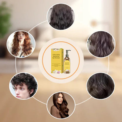 Japanese Long Lasting Natural Hair Dye Shampoo ( Buy 1 Get 1 Free )