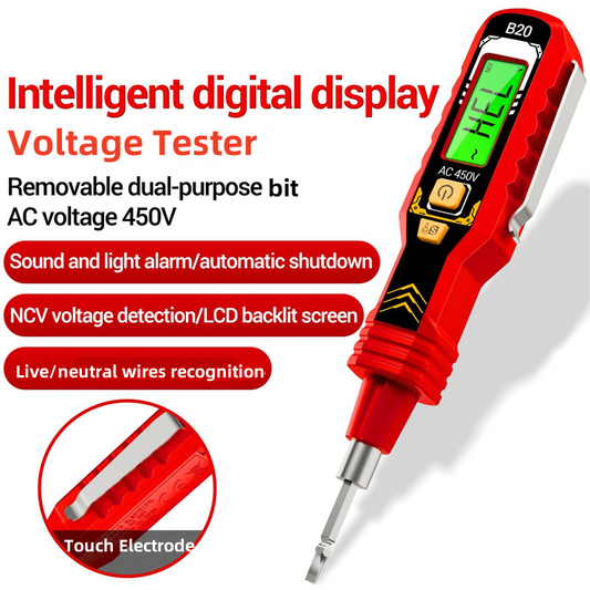 Non-Contact Voltage Tester with LCD Display (Buy 1 get 1 free)