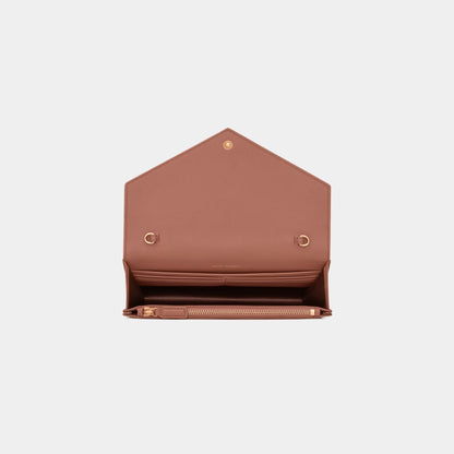 YL- Envelope Chain Wallet in Lambskin